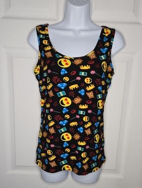 Butter Soft Graphic Full Back Tank Top L